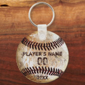 Billige Baseball-Keychains mit Ihrem Text und Logo Schlüsselanhänger (Vorderseite)