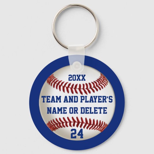 Billige Baseball-Keychains PERSONALISIERT 3 Ihr Te Schlüsselanhänger (Vorderseite)