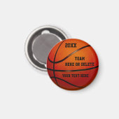 Billige Basketball-Gastgeschenke PERSONALISIERT Magnet (Vorderseite/Rückseite)