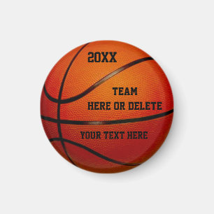 Billige Basketball-Gastgeschenken PERSONALISIERT Magnet