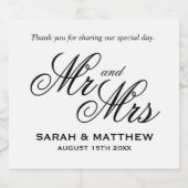 Billige Bierflaschen für schicke Hochzeitsfeier Bierflaschenetikett (Einzelnes Label)