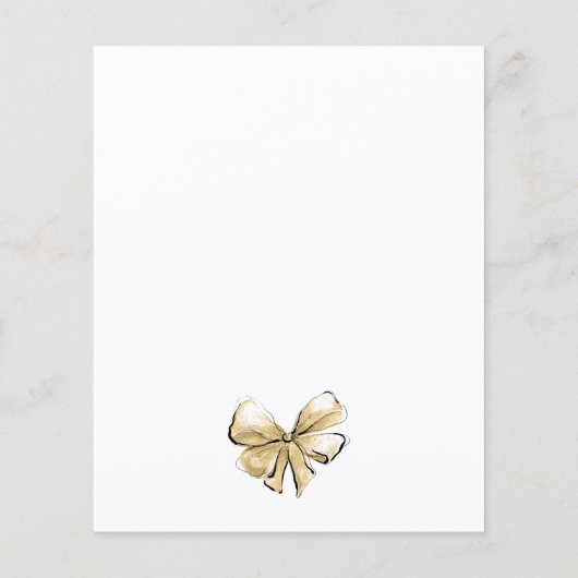 Billige Braut Hochzeit Gown Bridal Dusche Einladun Flyer (Hinten)