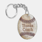 Billige Dank-Baseballtrainer-Geschenk-Ideen Schlüsselanhänger (Vorderseite links)