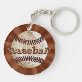 Billige Dank-Baseballtrainer-Geschenk-Ideen Schlüsselanhänger (Rückseite)