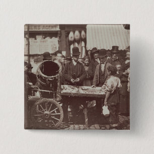 Billige Fische von St Giles, 'vom Straßen-Leben i Button