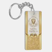 Billige Geschenkideen für Hochzeiten, Dusche, Jubi Schlüsselanhänger (Vorderseite links)