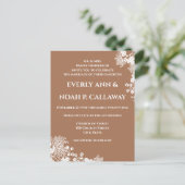 billige Hochzeit Einladungspostkarte (Stehend Vorderseite)