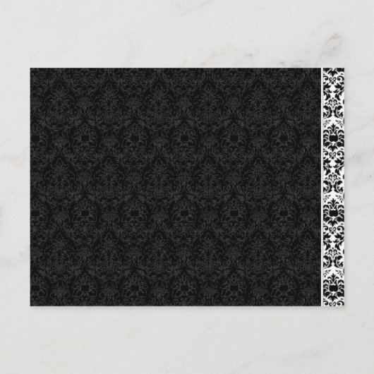 billige Hochzeit speichern Sie das Datum Einladungspostkarte (Rückseite)