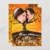 Billige Hochzeitskarten Ankündigungspostkarte (Vorne/Hinten)