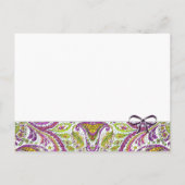 Billige Hochzeitskarten Einladungspostkarte (Rückseite)