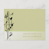 Billige Hochzeitskarten Einladungspostkarte (Rückseite)