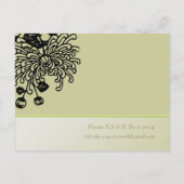 Billige Hochzeitskarten Einladungspostkarte (Rückseite)