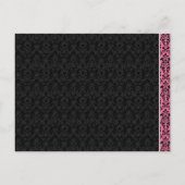 Billige Hochzeitskarten Einladungspostkarte (Rückseite)