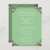 Billige Hochzeitskarten Einladungspostkarte (Vorne/Hinten)