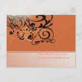 Billige Hochzeitskarten Einladungspostkarte (Rückseite)