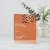 Billige Hochzeitskarten Einladungspostkarte (Stehend Vorderseite)