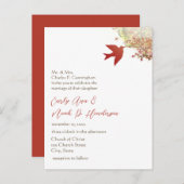 Billige Hochzeitskarten Einladungspostkarte (Vorne/Hinten)