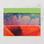 Billige Hochzeitskarten Einladungspostkarte (Rückseite)