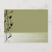 Billige Hochzeitskarten Einladungspostkarte (Rückseite)