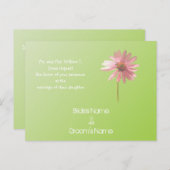 Billige Hochzeitskarten Einladungspostkarte (Vorne/Hinten)