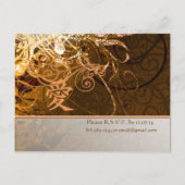 Billige Hochzeitskarten Einladungspostkarte (Rückseite)