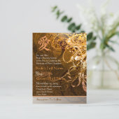 Billige Hochzeitskarten Einladungspostkarte (Stehend Vorderseite)