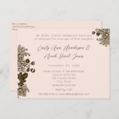 Billige Hochzeitskarten Einladungspostkarte (Vorne/Hinten)