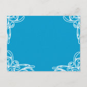 Billige Hochzeitskarten Einladungspostkarte (Rückseite)