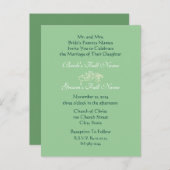 Billige Hochzeitskarten Einladungspostkarte (Vorne/Hinten)