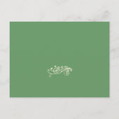 Billige Hochzeitskarten Einladungspostkarte (Rückseite)