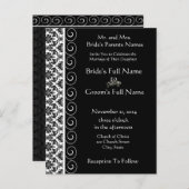 Billige Hochzeitskarten Einladungspostkarte (Vorne/Hinten)