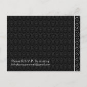 Billige Hochzeitskarten Einladungspostkarte (Rückseite)