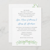 Billige Hochzeitskarten Einladungspostkarte (Vorne/Hinten)