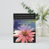 Billige Hochzeitskarten Einladungspostkarte (Stehend Vorderseite)