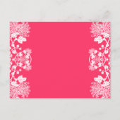 Billige Hochzeitskarten Einladungspostkarte (Rückseite)