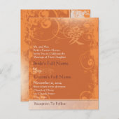 Billige Hochzeitskarten Einladungspostkarte (Vorne/Hinten)