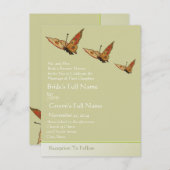 Billige Hochzeitskarten Einladungspostkarte (Vorne/Hinten)