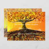 Billige Hochzeitskarten Einladungspostkarte (Vorne/Hinten)