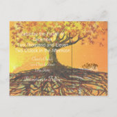 Billige Hochzeitskarten Einladungspostkarte (Rückseite)