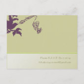 Billige Hochzeitskarten Einladungspostkarte (Rückseite)