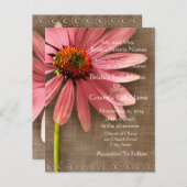 Billige Hochzeitskarten Einladungspostkarte (Vorne/Hinten)