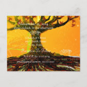 Billige Hochzeitskarten Einladungspostkarte (Rückseite)