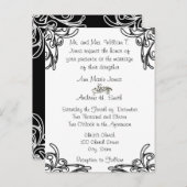 Billige Hochzeitskarten Einladungspostkarte (Vorne/Hinten)