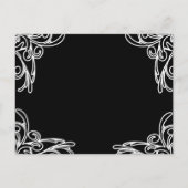 Billige Hochzeitskarten Einladungspostkarte (Rückseite)