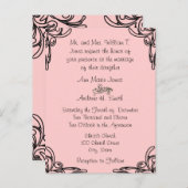 Billige Hochzeitskarten Einladungspostkarte (Vorne/Hinten)