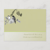 Billige Hochzeitskarten Einladungspostkarte (Rückseite)