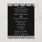 Billige Hochzeitskarten Einladungspostkarte (Vorderseite)