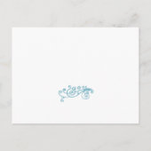 Billige Hochzeitskarten Einladungspostkarte (Rückseite)