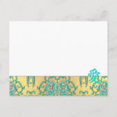 Billige Hochzeitskarten Einladungspostkarte (Rückseite)