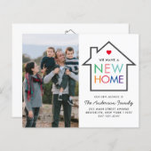 Billige neue Zuhause Ändern der Adresskarte Foto M (Vorne/Hinten)